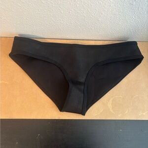 Triangl Swimwear Black Bikini Bottom Faux Leather Neoprene